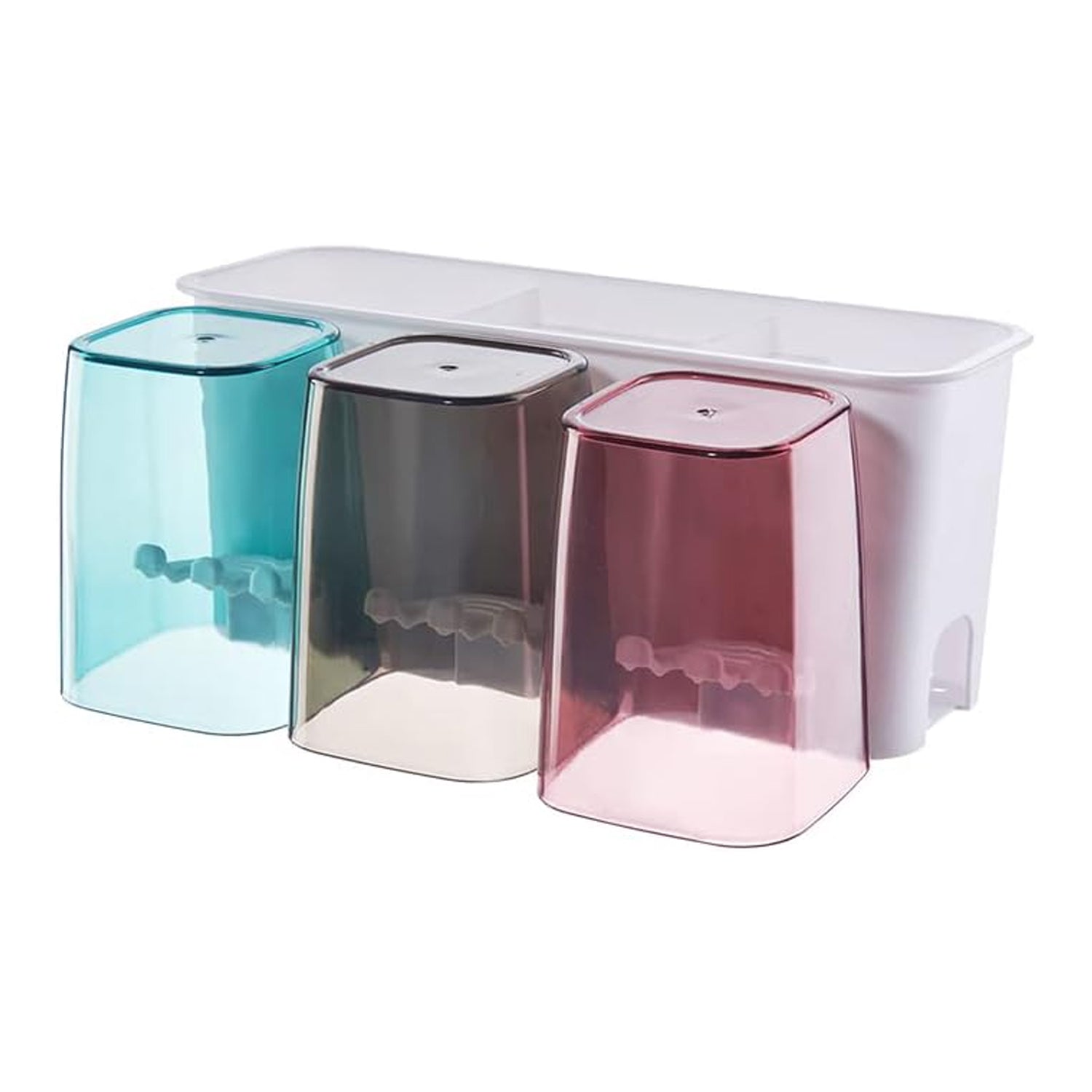 Wall Mount Toothbrush Holder with 3 & 2 Cups Automatic Toothpaste Holder Multi-Functional Kids Favorite Candy Toothbrush Holder Bathroom Accessories Organizer Rack Wall Mount Toothbrush Holder with 3 & 2 Cups Automatic Toothpaste Holder Multi-Functional Kids Favorite Candy Toothbrush Holder Bathroom Accessories Organizer Rack